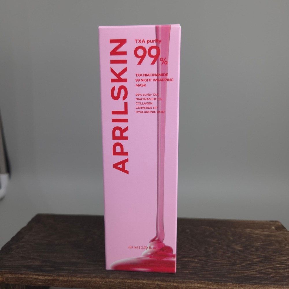 APRILSKIN TXA Niacinamide 99 Night Wrapping Mask 80ml‎ 2.7oz K-Beauty Glow Mask
